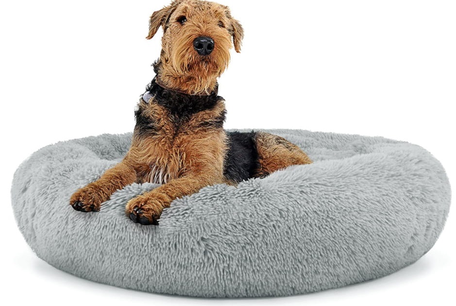 Plyšový pelech "L" 80 cm svetlo sivý