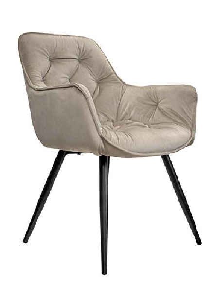 Zamatová stolička Bogota béžová