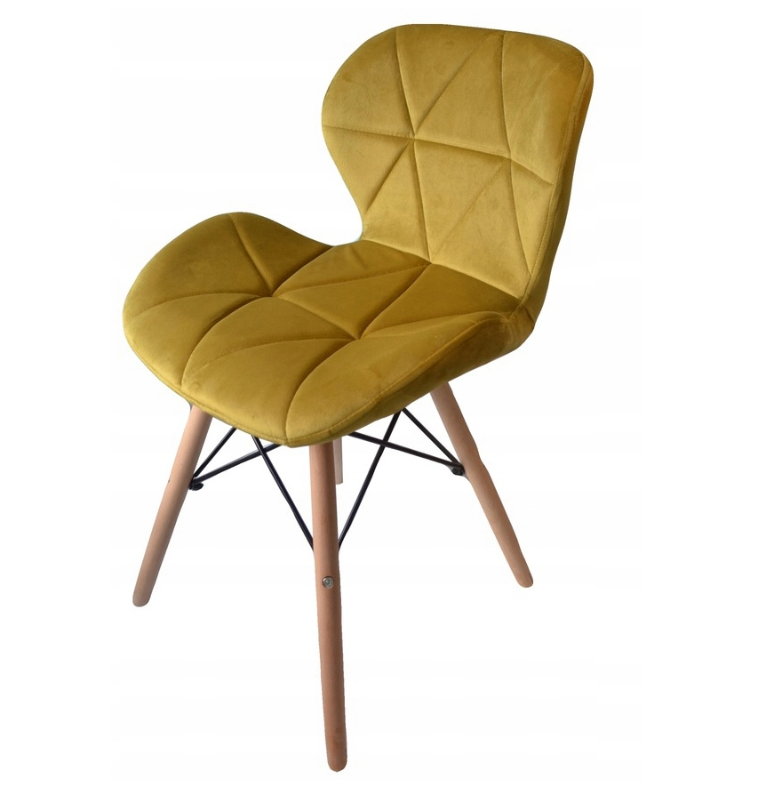 Jedálenské stoličky SKY horčicové 4 ks - škandinávsky štýl