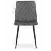 Zamatová stolička OTTAWA sivá