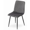 Zamatová stolička OTTAWA sivá