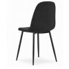Zamatová stolička Lagos čierna