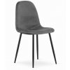 Zamatová stolička Lagos sivá