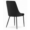 Zamatová stolička Lima čierna
