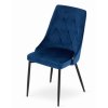 Zamatová stolička Lima modrá