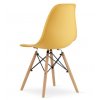 Jedálenské stoličky BASIC horčicové 4 ks - škandinávsky štýl