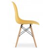 Jedálenské stoličky BASIC horčicové 4 ks - škandinávsky štýl