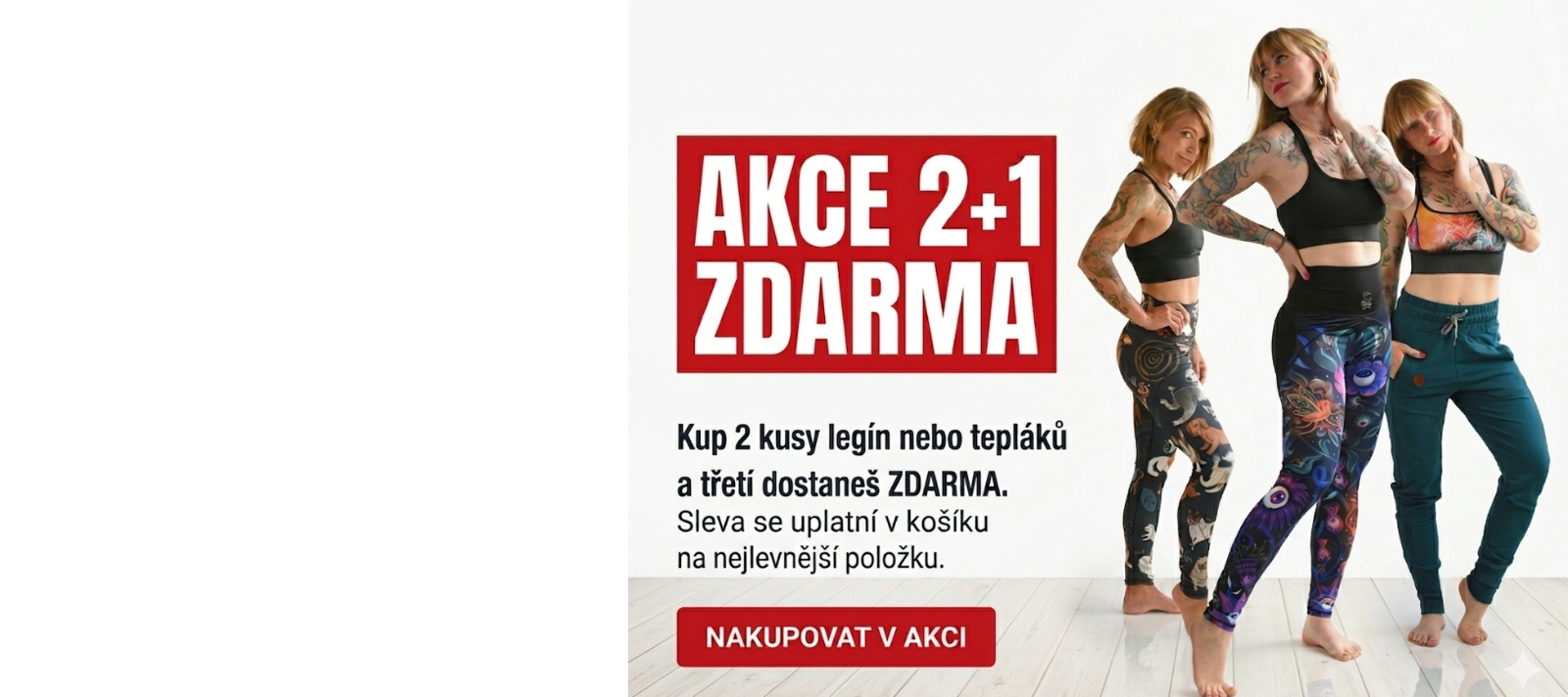 Akce 2+1 zdarma