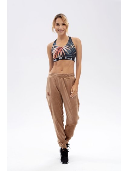 FeelJ Tepláky Velvet Camel