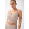 FeelJ Premium Ribbed Top Push up Latte
