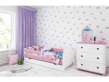 Detská posteľ Oľa so šuflíkom 160x80 - v 7 farbách