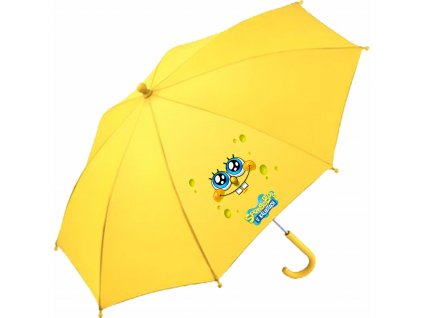 Žlutý deštník SpongeBob v kalhotách