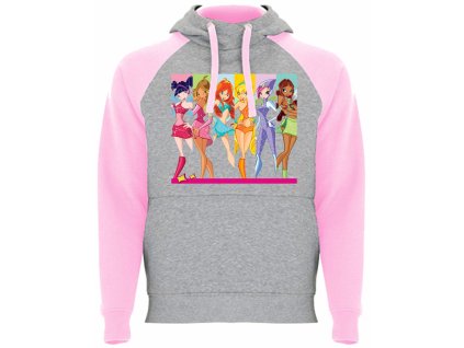 Dívčí dvojbervná mikina Winx Club
