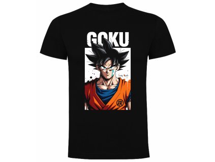 Černé bavlněné tričko Dragon Ball Goku