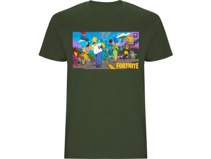 Bavlněné tričko Fornite Simpsons