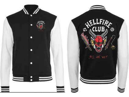 Baseballová mikina Stranger Things Hellfire Club