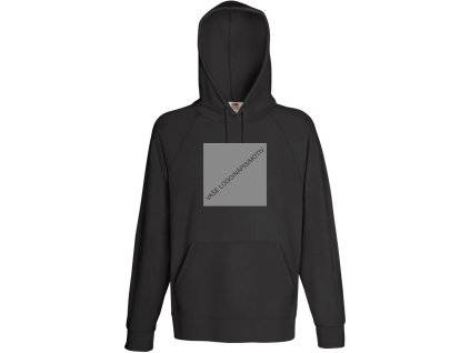 Černá mikina přední potisk