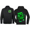 Mikina na zip Minecraft Creeper