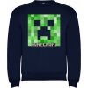 Navy Mikina přes hlavu MINECRAFT Creeper Face