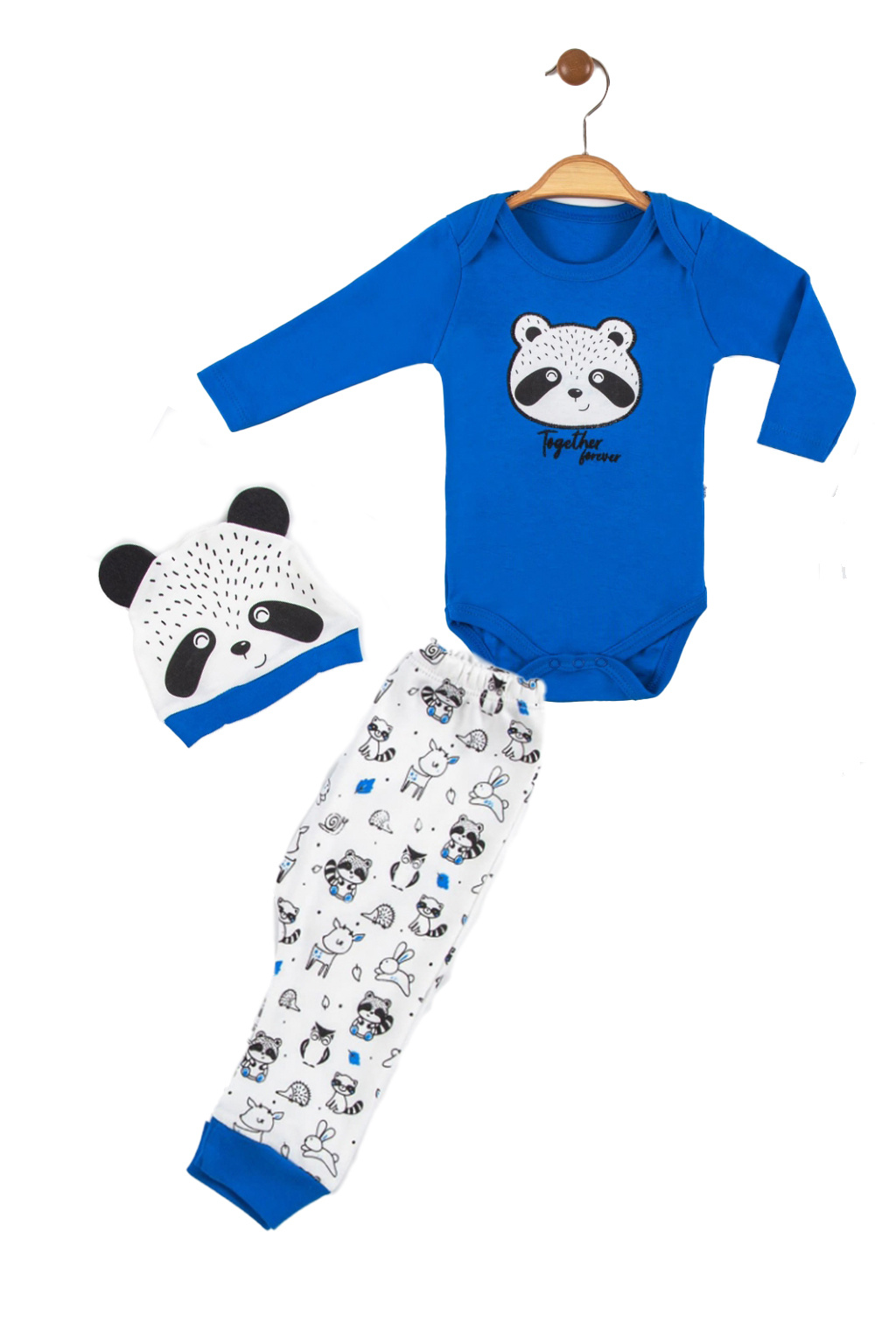 3 dílný kojenecké oblečení modrá