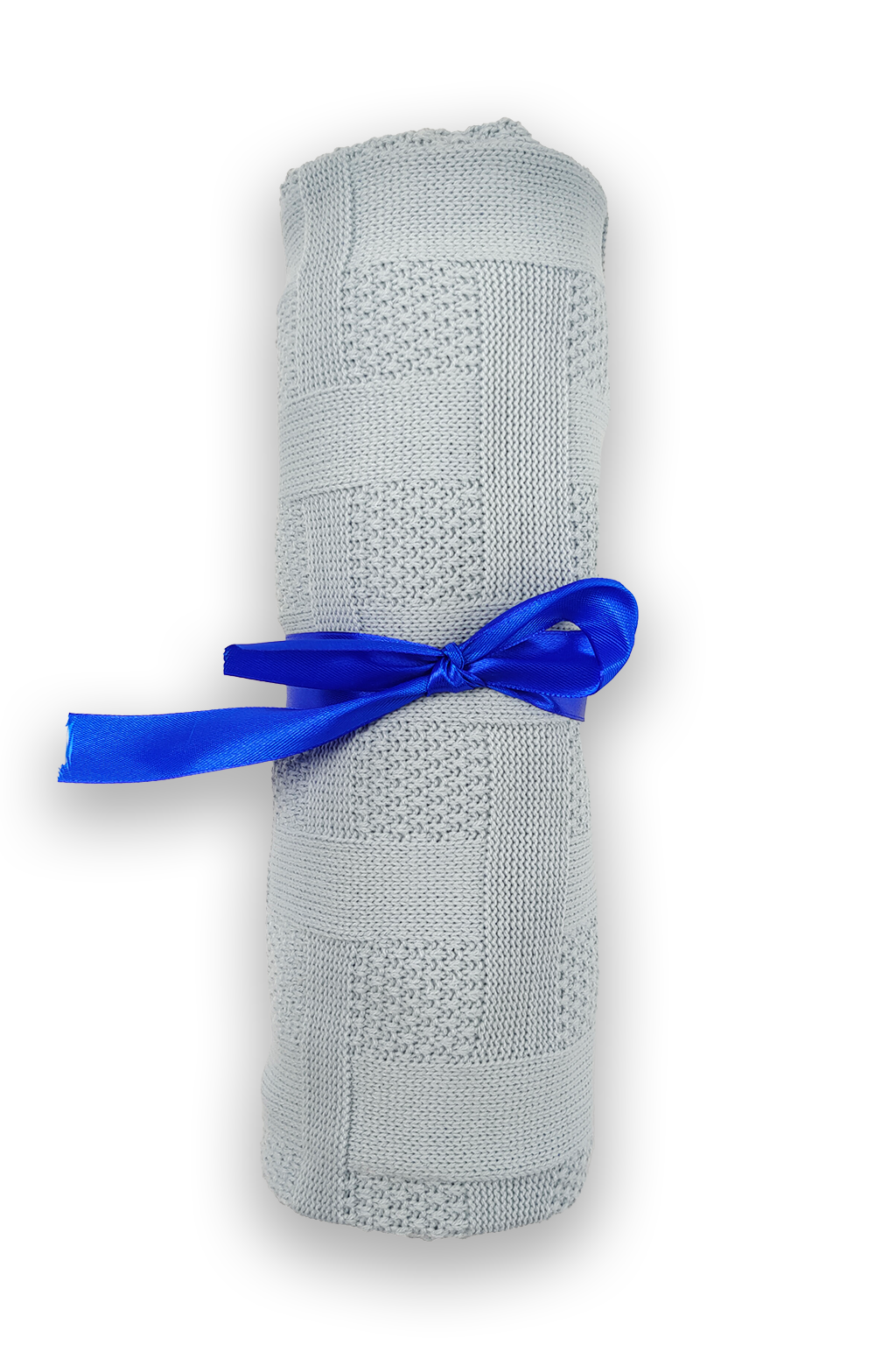 Dětská deka háčkovaná, 85X90 cm - modrá