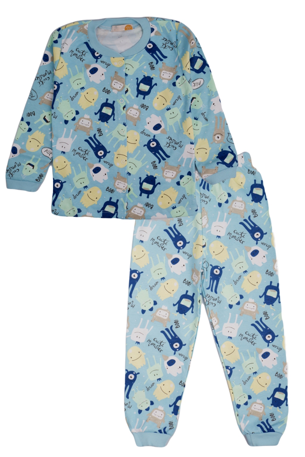 Dětské pyžamo Příšery, modrá/tyrkysová barva (Dětské oblečení) Velikost: 116