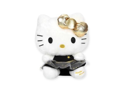 Hello Kitty plyšová hračka čierna