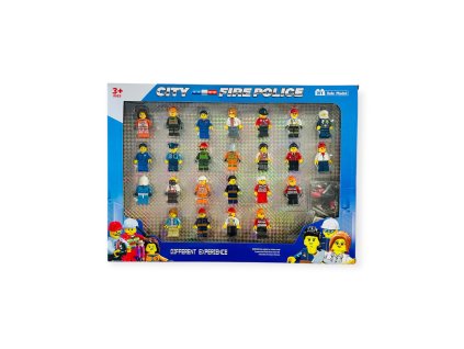 City stavebnicové figúrky Fire Police