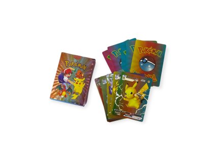 Pokémon MIX metalických kariet 55 ks
