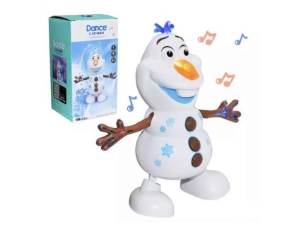 Olaf tancujúci snehuliak z rozprávky Frozen