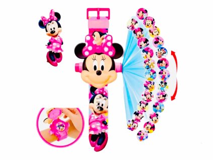 Minnie Mouse digitálne hodinky s projektorom