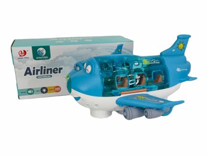 Hrajúce lietadlo Airbus s pasažiermi