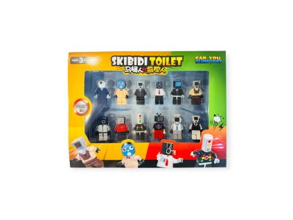 Skibidi Toilet stavebnicove figúrky