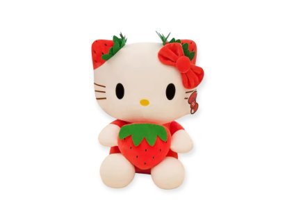 Hello Kitty plyšová hračka s jahôdkou