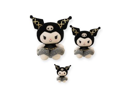 Kuromi Kitty čierná plyšová hračka