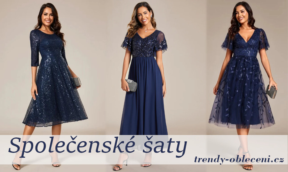 Společenské šaty modré