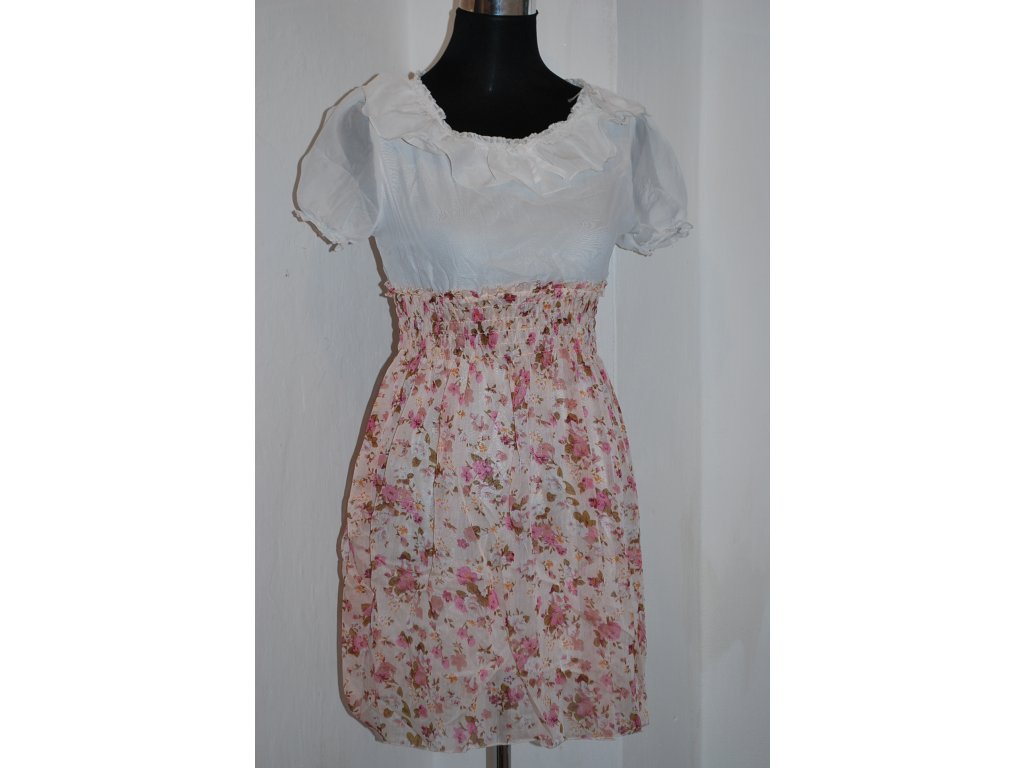A Letní krátké šaty s květovanou sukní