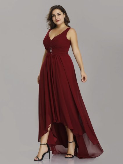 Bordo dlouhé šaty Ever Pretty 9983 (* Velikost XXL / 44 / 12 / 16)