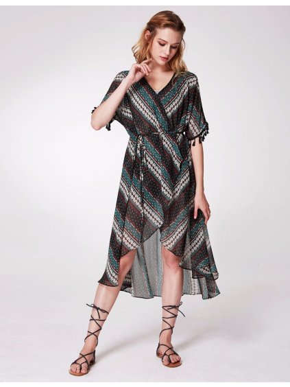Ever Pretty letní vzorované kimono 5972 (* Velikost 4XL / 48 / 16 / 20)