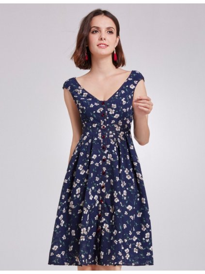 Ever Pretty letní krátké šaty 5799 (* Velikost 4XL / 48 / 16 / 20)