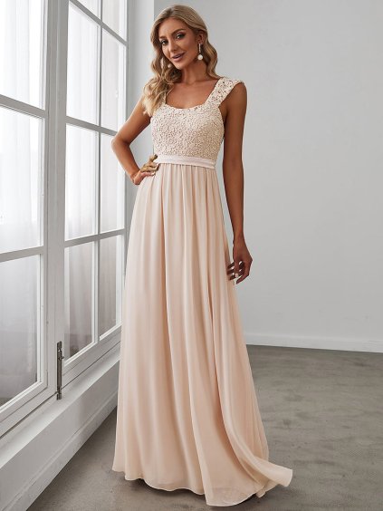 Dámské boho krémové šaty Ever Pretty 7704 (* Velikost 4XL / 48 / 16 / 20)