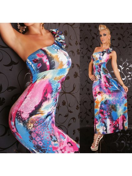 1710 queen o f letni dlouhe saty multicolor st160