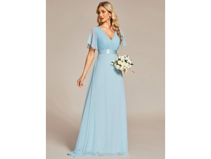 Světle modré šaty na věneček či svatbu