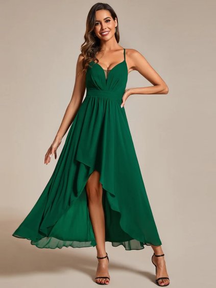 Luxusní tmavě zelené šaty Ever Pretty 0020 (* Velikost 4XL / 48 / 16 / 20)