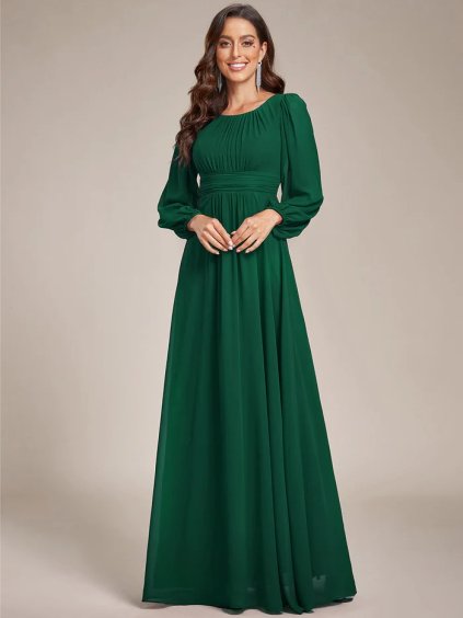 Ever Pretty elegantní zelené šaty 0106 (* Velikost 9XL / 58 / 26 / 30)