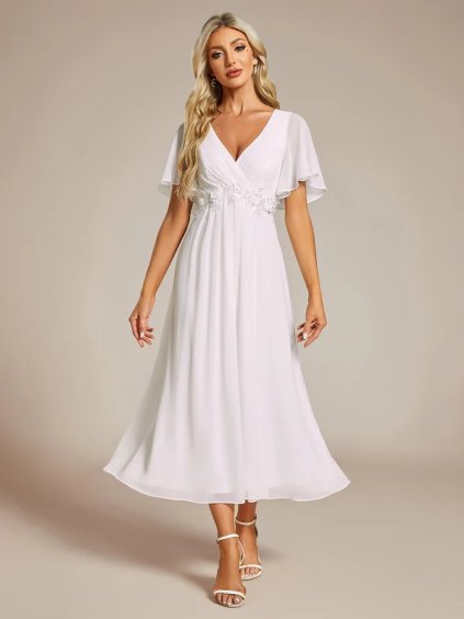 Ever Pretty šaty pro matky 2093 bílé (* Velikost 9XL / 58 / 26 / 30)
