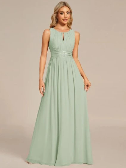 společenské šaty bez rukávů