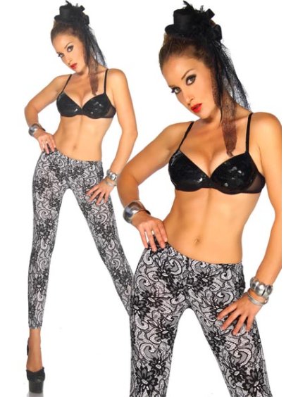 2277 leginy krajkovane cerno bile trendy letni vzor