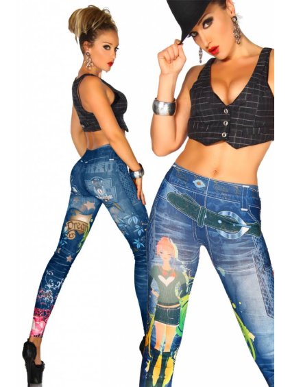 2292 leginy vzorovane girls tistene