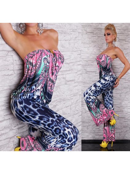 2427 a luxusni overal ruzovy modry zvireci st130